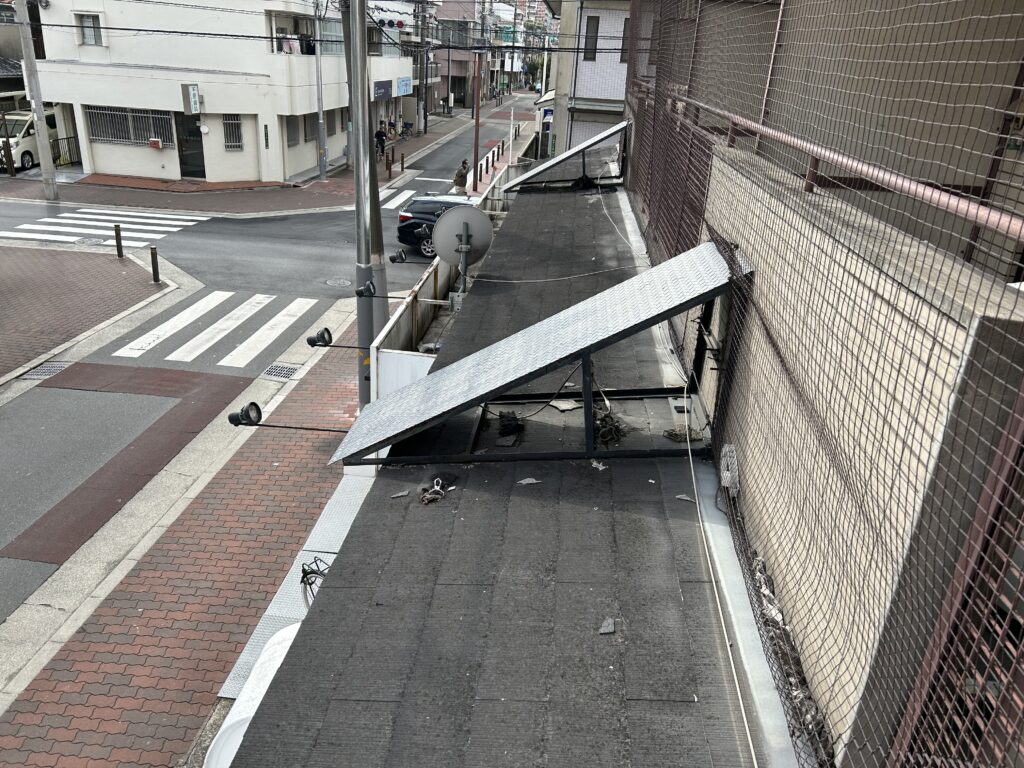 大阪市城東区　屋根貼替工事